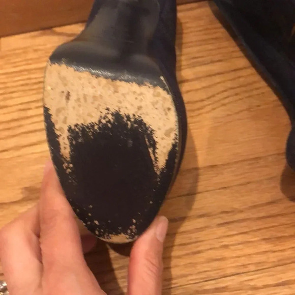 YSL denim dark blue platform heels - Picture 7 of 11